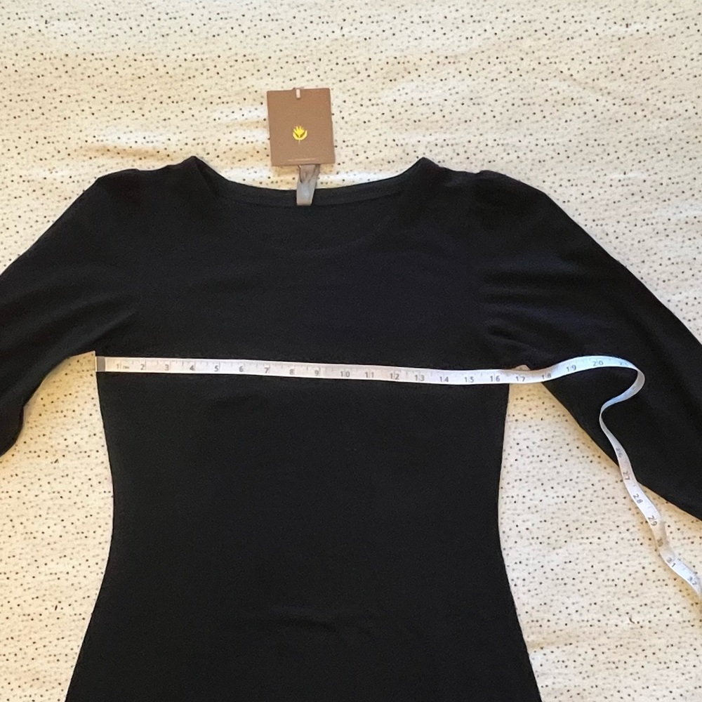 NWT Mata Traders Black Long-Sleeved Mini Dress - Picture 5 of 12